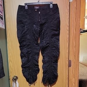 Miss Me Elegant Black Nylon Pants